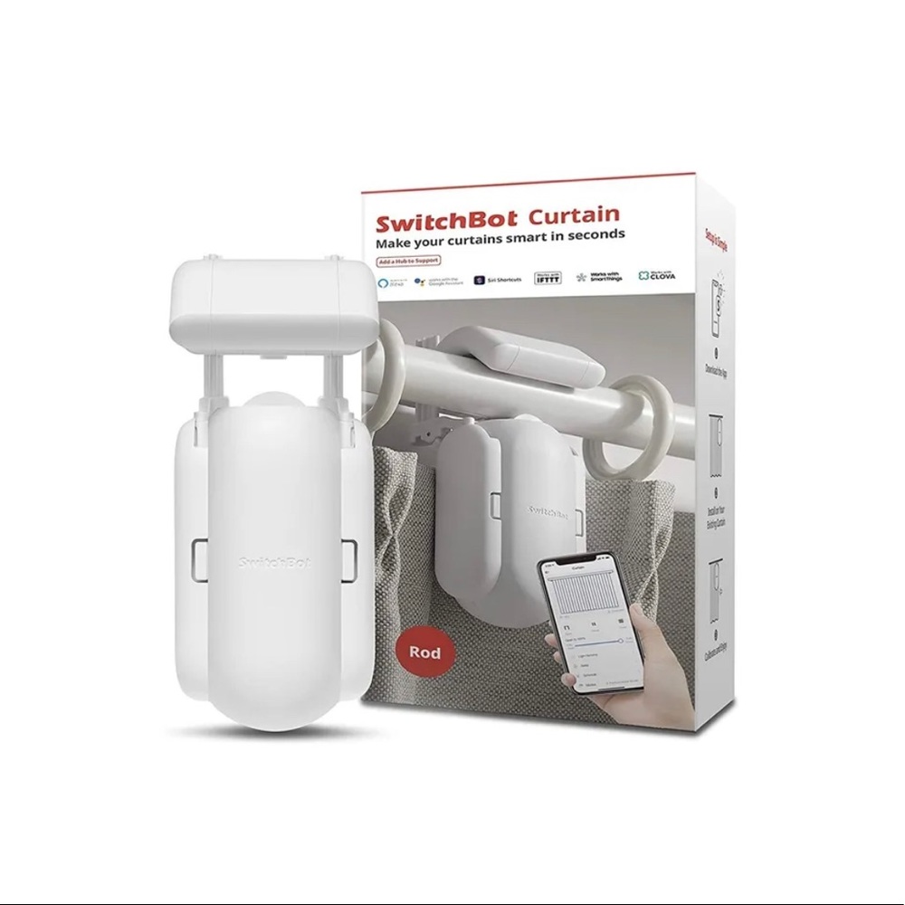 SwitchBot Curtain Smart Electric Motor - Wireless App or Automate Timer Control
